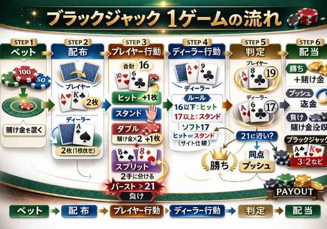 1ゲームの流れ(フローチャート)