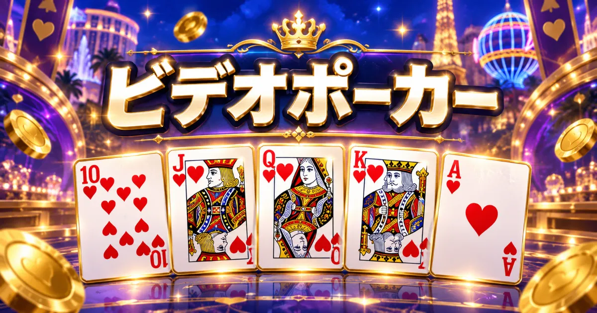 ビデオポーカー（Jacks or Better）のゲーム画像
