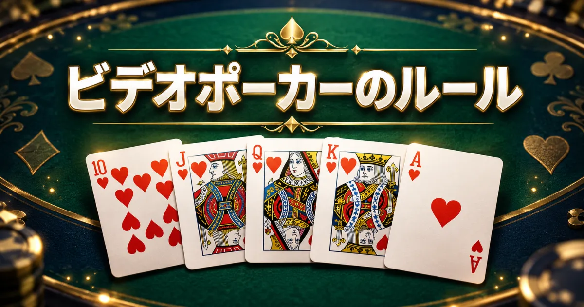ビデオポーカーのルールのアイキャッチ画像